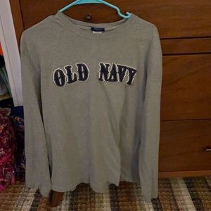 medium greg long sleeve patch old navy shirt